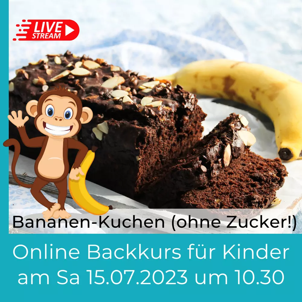 Bananenkuchen ohne Zucker